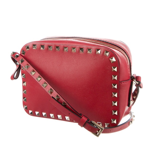 VALENTINO LEATHER ROCKSTUD CROSSBODY BAG - Picture 1 of 5
